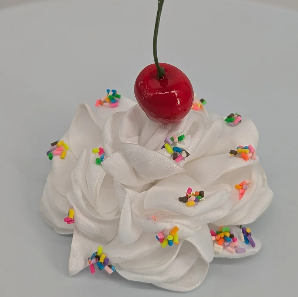 4 Whipcream sprinkles Cherry cupcake food icecream costume adult Child🍒